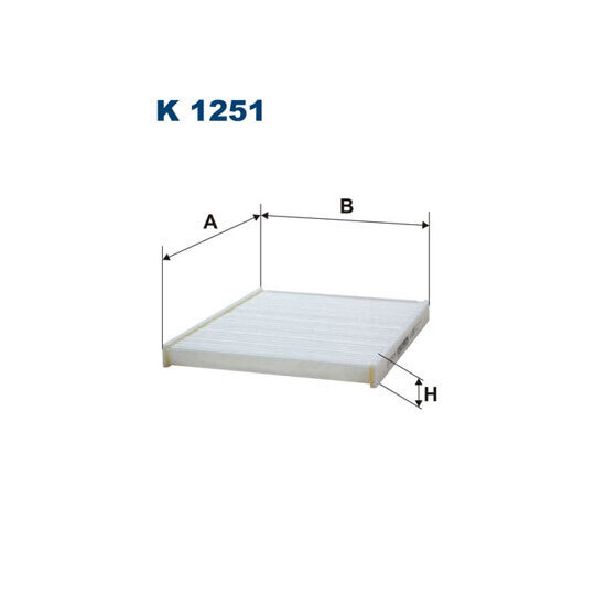 K 1251 - Filter, interior air 