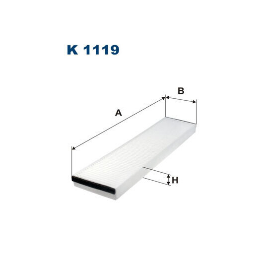 K 1119 - Filter, interior air 