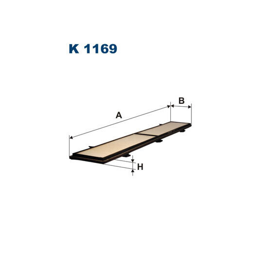 K 1169 - Filter, interior air 