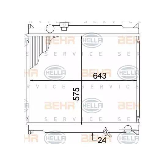 8MK 376 773-391 - Radiator, engine cooling 