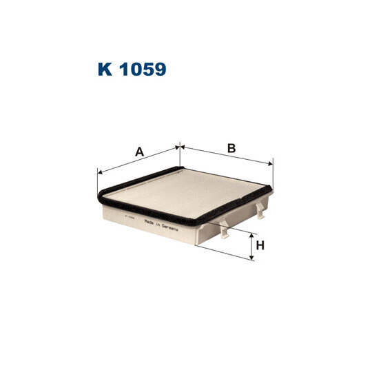 K 1059 - Filter, kupéventilation 