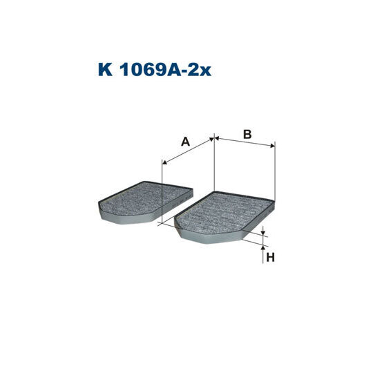 K 1069A-2X - Filter, interior air 