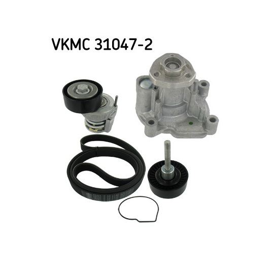 VKMC 31047-2 - Water Pump + V-Ribbed Belt Set 