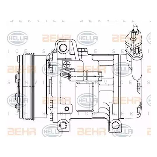 8FK351 316-051 - Kompressor, kliimaseade 