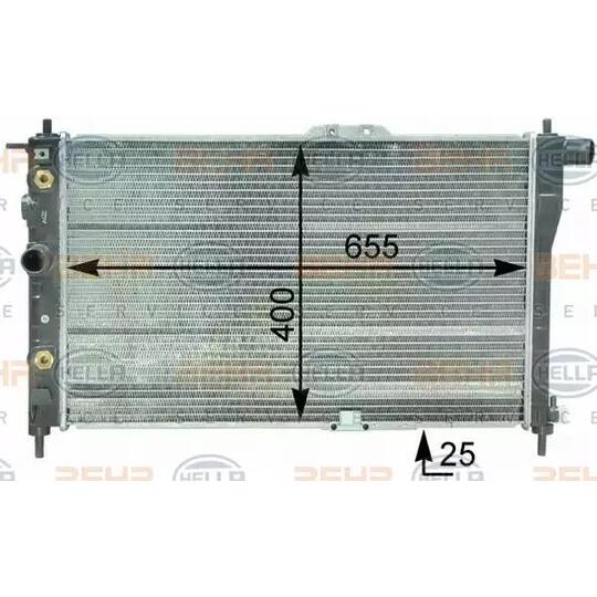 8MK376 762-531 - Radiator, engine cooling 