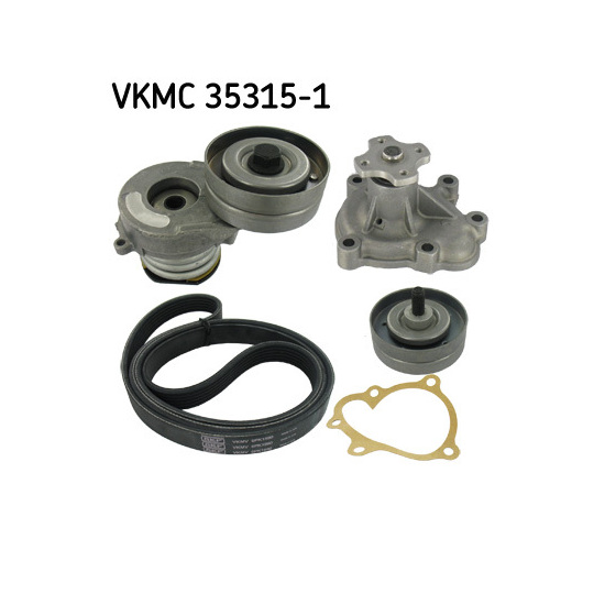 VKMC 35315-1 - Water Pump + V-Ribbed Belt Set 