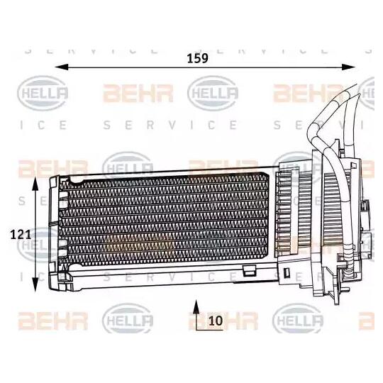 8FH 351 313-561 - Heat Exchanger, interior heating 