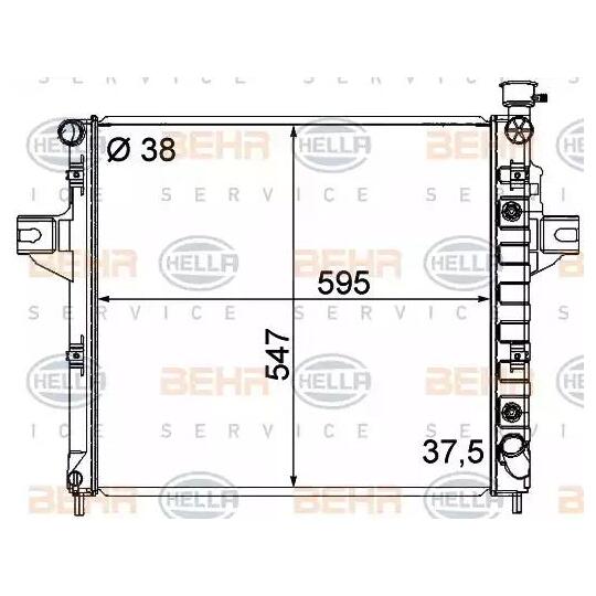 8MK 376 790-091 - Radiator, engine cooling 