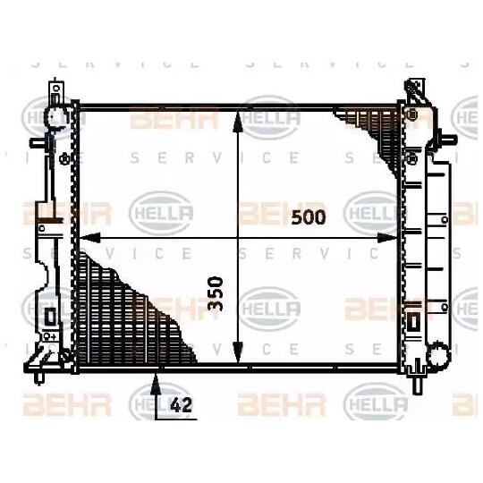 8MK 376 720-661 - Radiator, engine cooling 