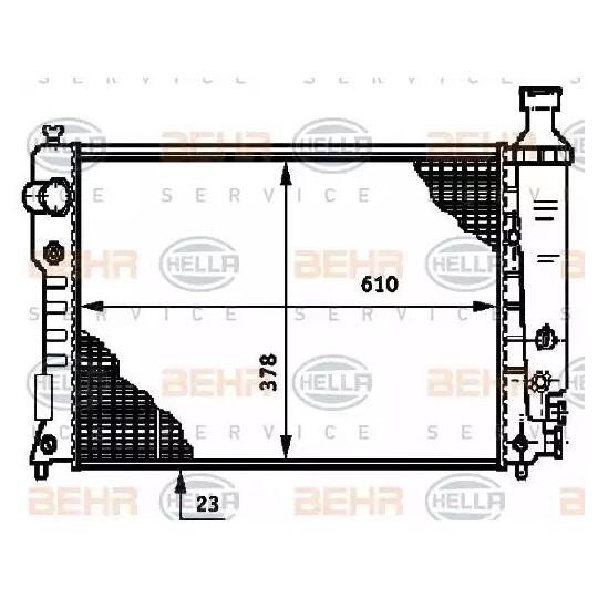 8MK 376 719-611 - Radiator, engine cooling 