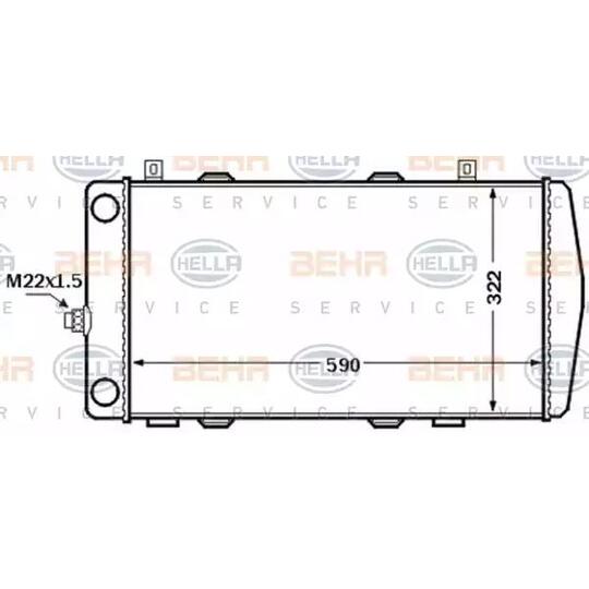 8MK 376 772-511 - Radiator, engine cooling 