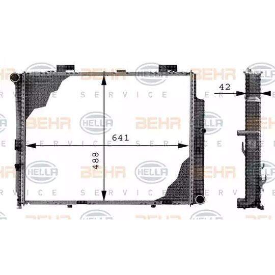 8MK 376 712-644 - Radiator, engine cooling 