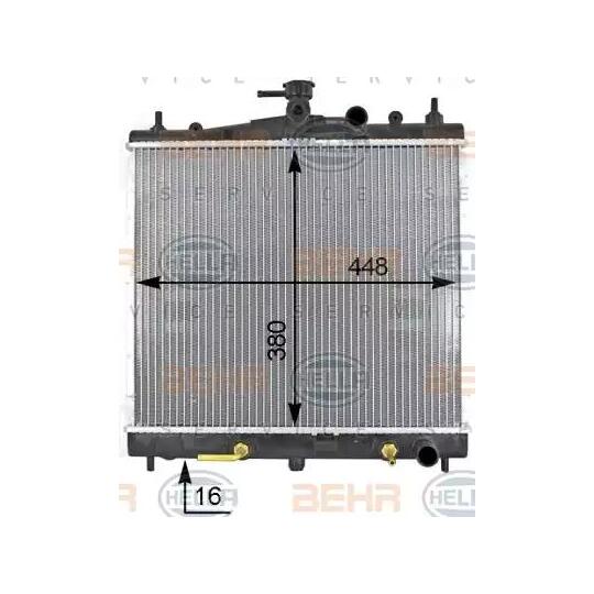 8MK 376 787-641 - Radiaator, mootorijahutus 