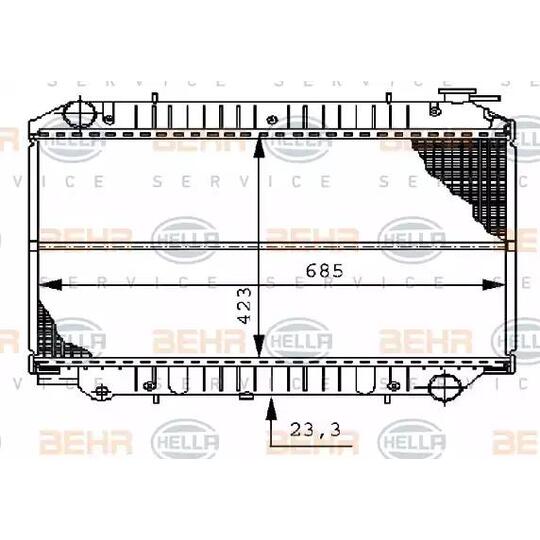 8MK 376 706-521 - Radiator, engine cooling 