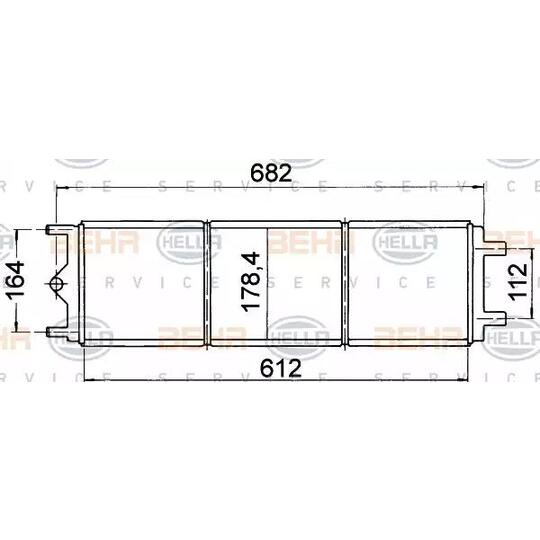 8MK 376 707-221 - Radiaator, mootorijahutus 