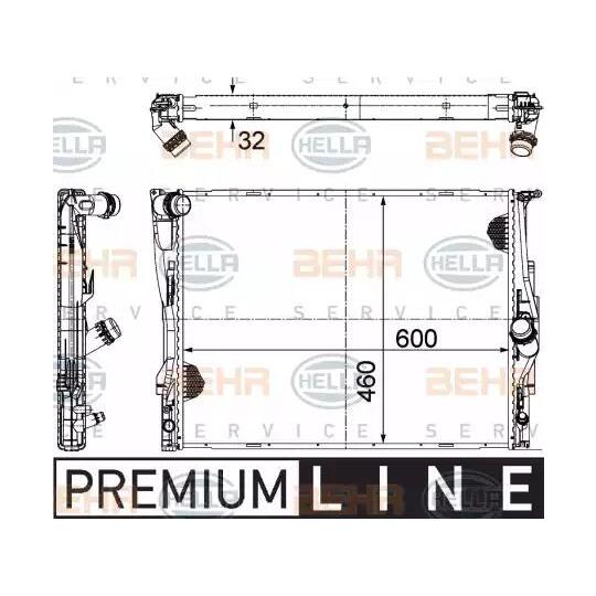 8MK 376 782-071 - Radiator, engine cooling 