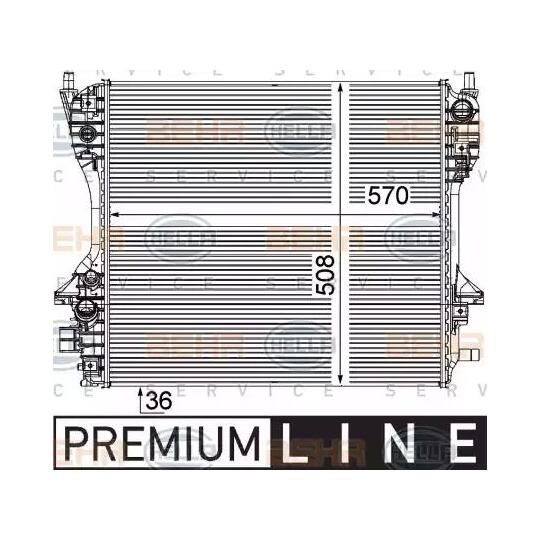 8MK 376 756-671 - Radiator, engine cooling 