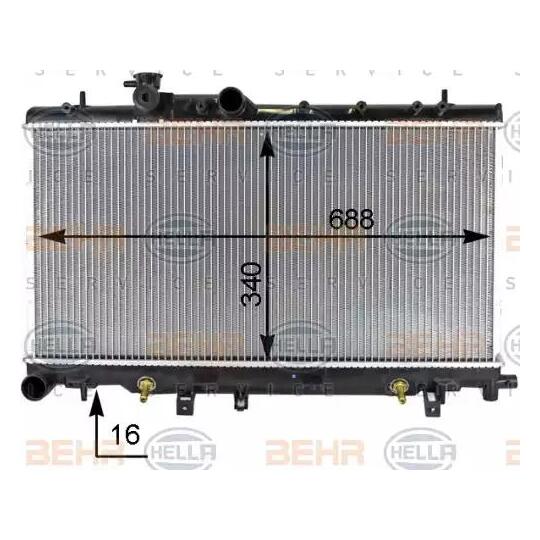 8MK 376 787-661 - Radiator, engine cooling 