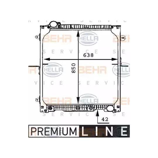 8MK 376 721-171 - Radiator, engine cooling 