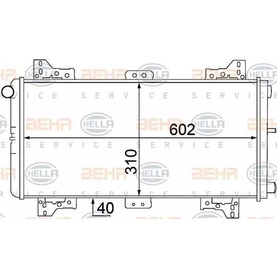 8MK 376 767-771 - Radiator, engine cooling 