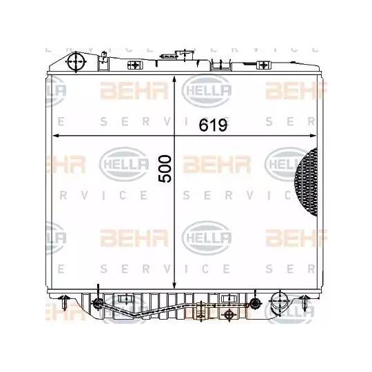 8MK 376 771-101 - Radiator, engine cooling 