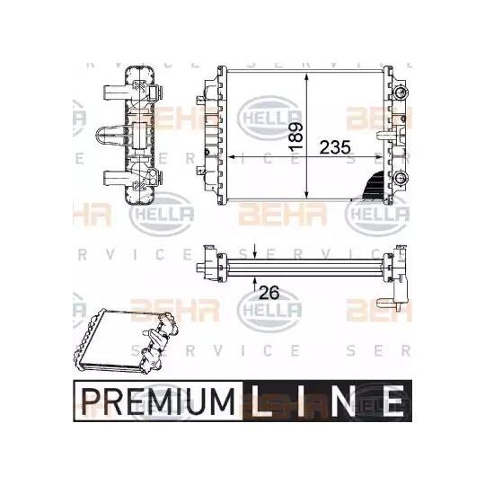 8MK 376 745-661 - Radiator, engine cooling 