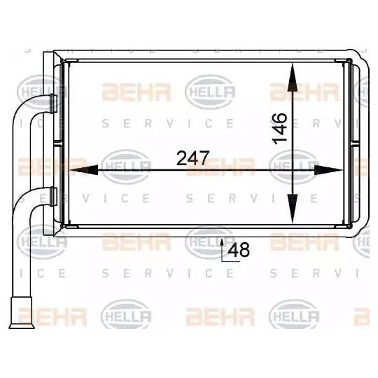 8FH 351 333-031 - Heat Exchanger, interior heating 