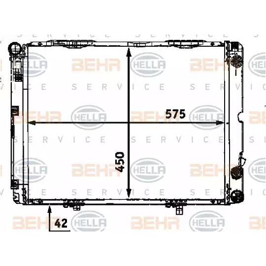 8MK 376 712-301 - Radiator, engine cooling 