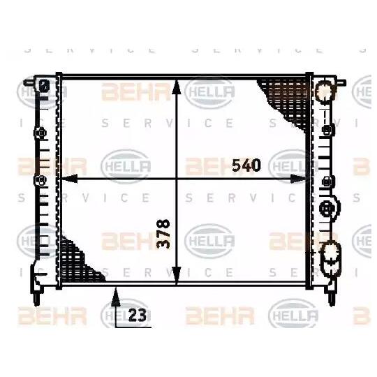 8MK 376 720-431 - Radiator, engine cooling 