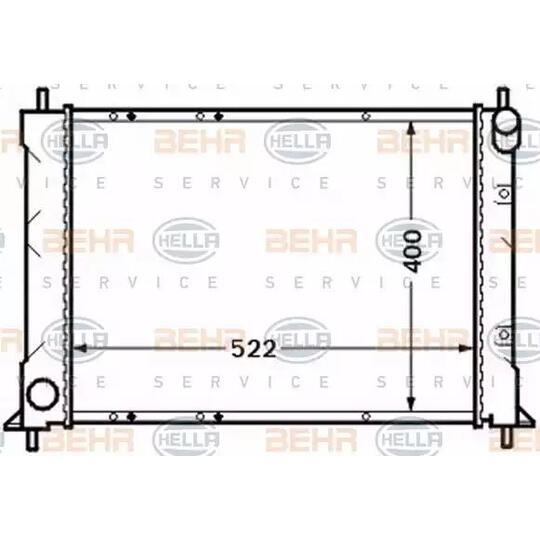 8MK 376 772-201 - Radiator, engine cooling 