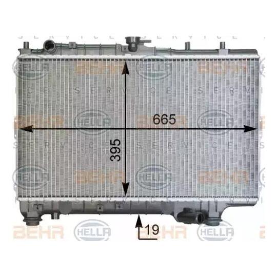 8MK 376 763-361 - Radiator, engine cooling 