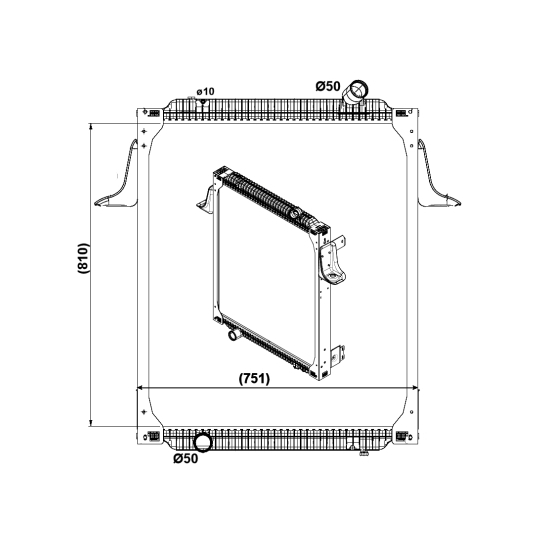 569563 - Radiator, engine cooling 