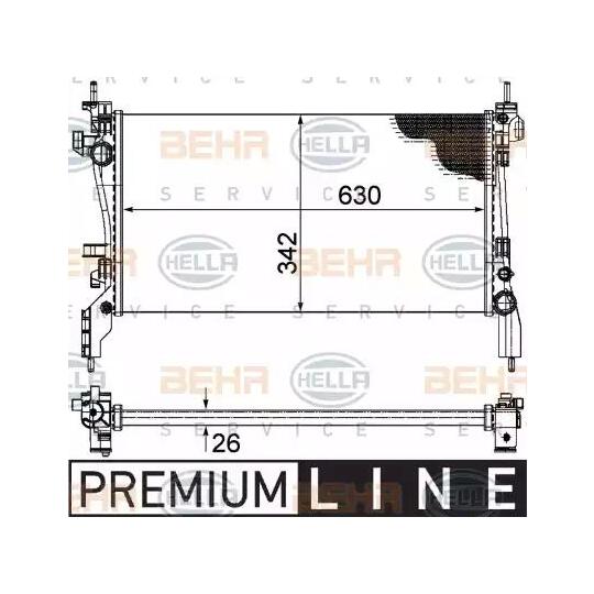 8MK 376 754-561 - Radiator, engine cooling 