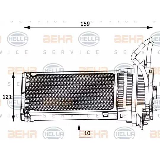 8FH 351 313-551 - Heat Exchanger, interior heating 