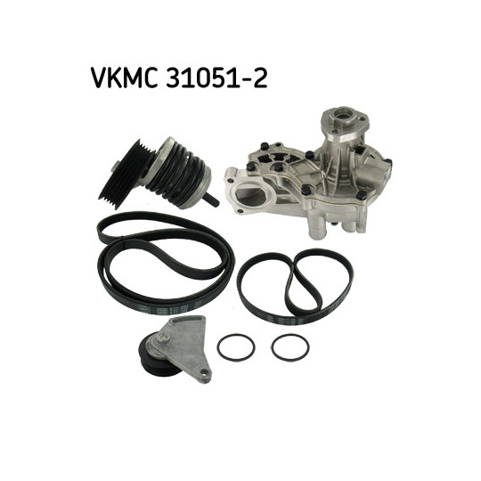 VKMC 31051-2 - Water Pump + V-Ribbed Belt Set 