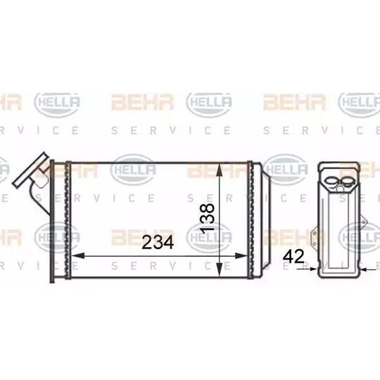 8FH 351 024-321 - Heat Exchanger, interior heating 