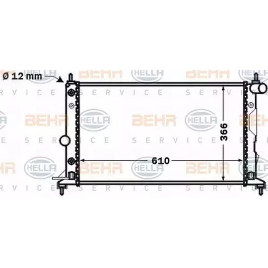 8MK 376 771-181 - Radiator, engine cooling 