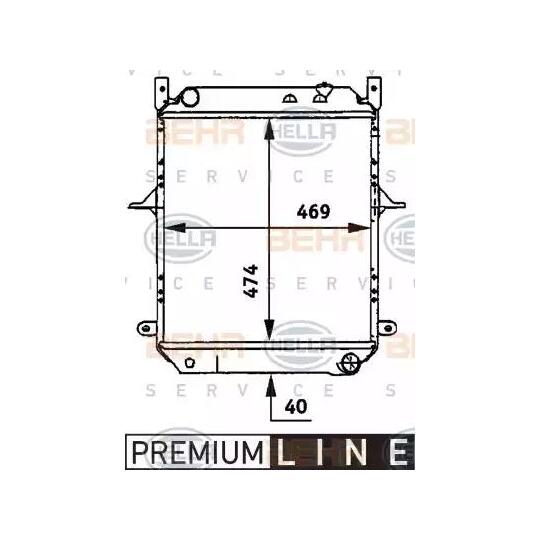 8MK 376 722-121 - Radiator, engine cooling 