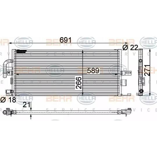 8MK 376 718-031 - Low Temperature Cooler, intercooler 