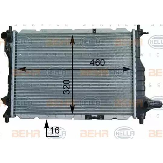 8MK 376 748-721 - Radiator, engine cooling 