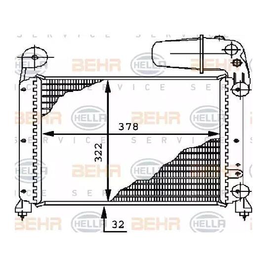 8MK 376 716-341 - Radiator, engine cooling 