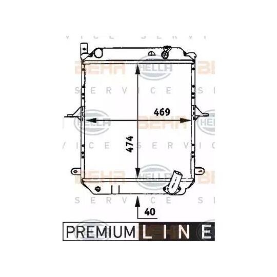 8MK 376 722-151 - Radiator, engine cooling 