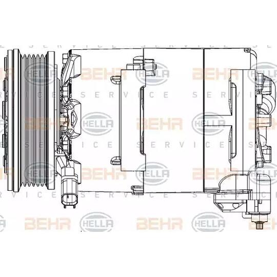 8FK 351 334-441 - Kompressor, kliimaseade 