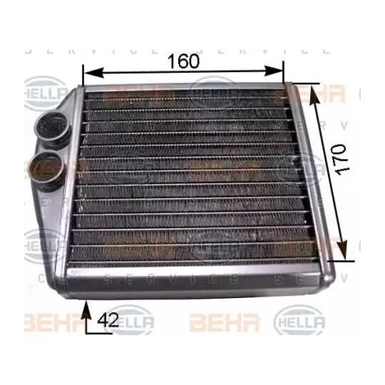 8FH 351 313-531 - Heat Exchanger, interior heating 