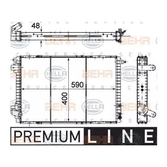 8MK 376 706-501 - Radiator, engine cooling 