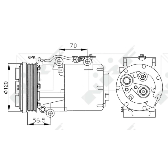 32250 - Kompressori, ilmastointilaite 