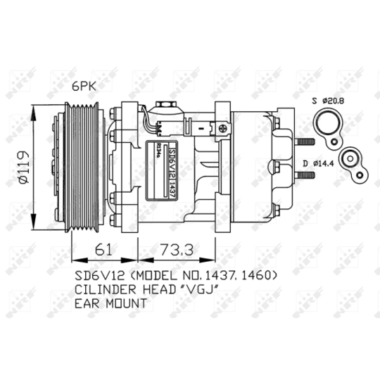 32217G - Kompressor, klimatanläggning 