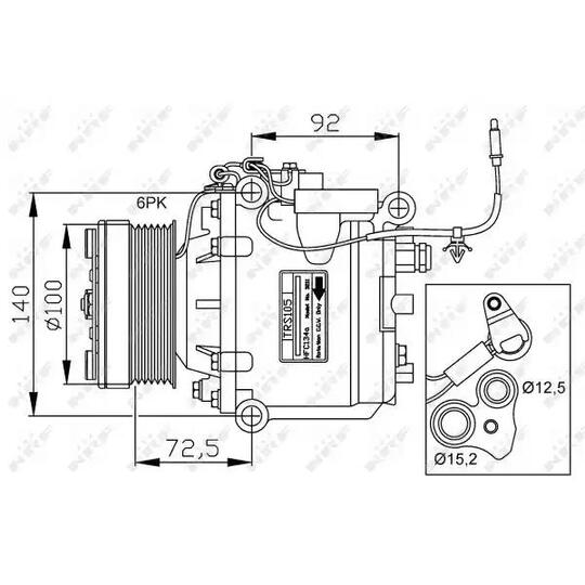 32165G - Kompressor, klimatanläggning 