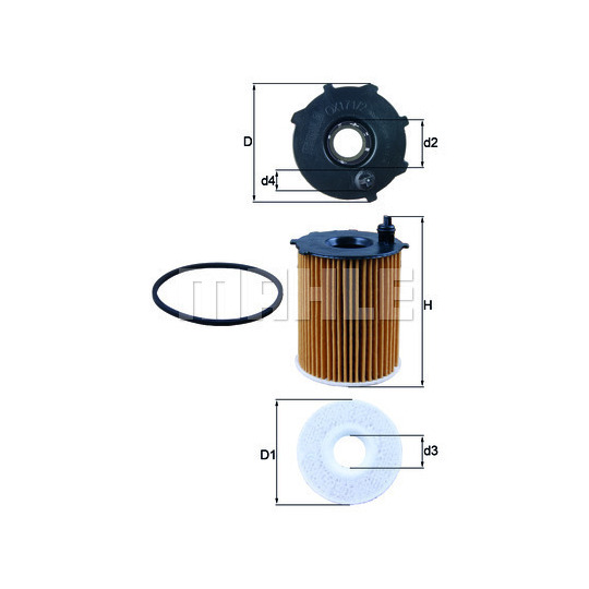 OX 171/2D - Oil filter 