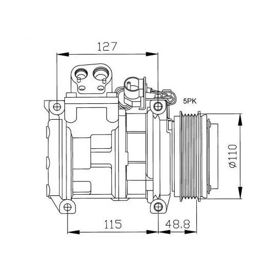 32048G - Kompressori, ilmastointilaite 